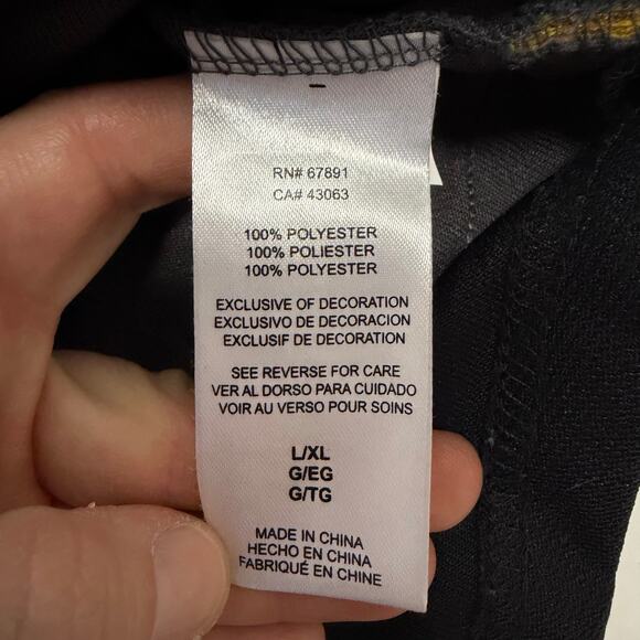 NHL Vegas Golden Knights VGK Kids Jersey sz Large black & gold hockey games - Picture 13 of 16